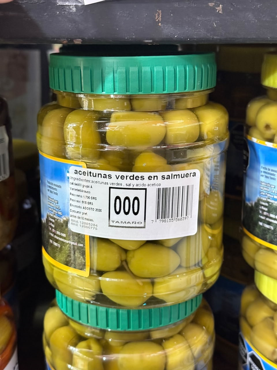 Ace Ver C/C 000 x 1 kg - Olivares del Cesar